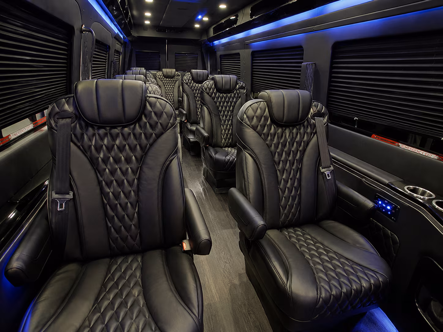 Edison Airport Shuttle & Transportation party bus interior