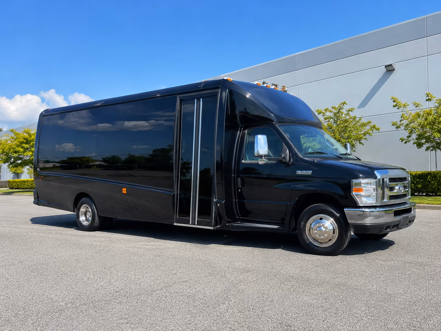 Edison Private Event Transportation party bus exterior