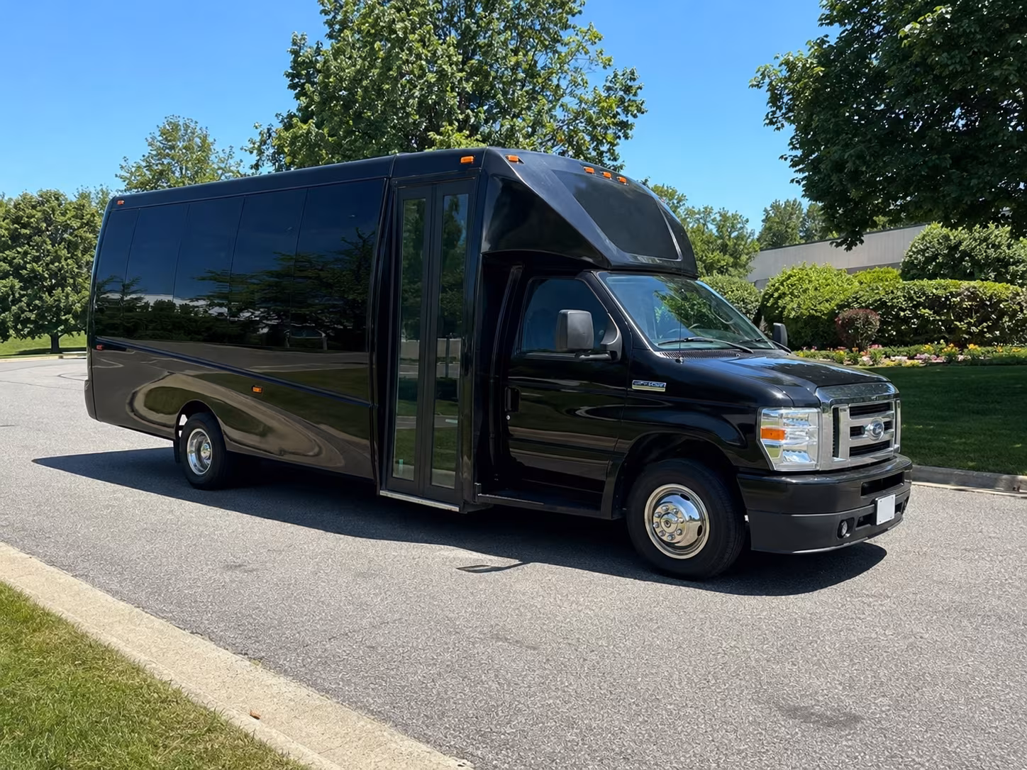 Edison Private Event Transportation party bus exterior