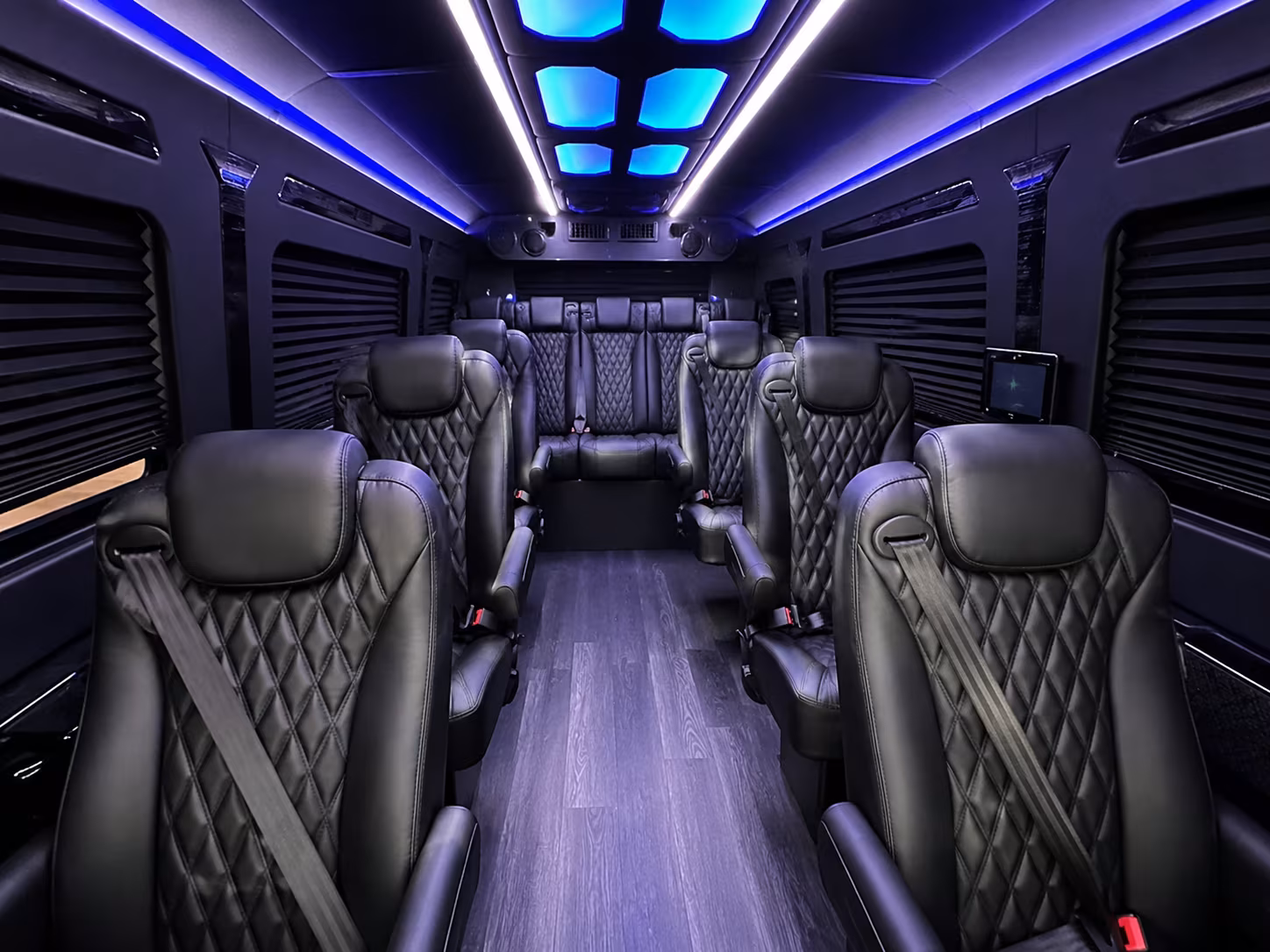 Edison School Event Transportation party bus exterior