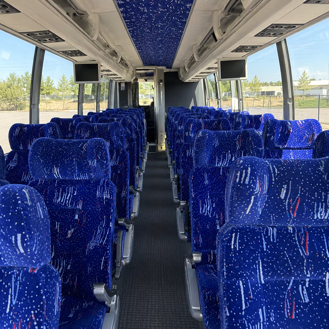 Edison School Event Transportation party bus exterior