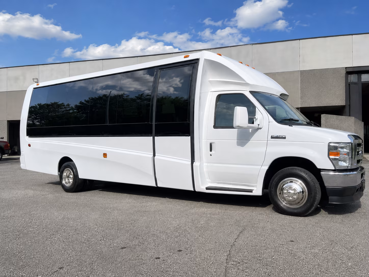 Edison School Event Transportation party bus exterior