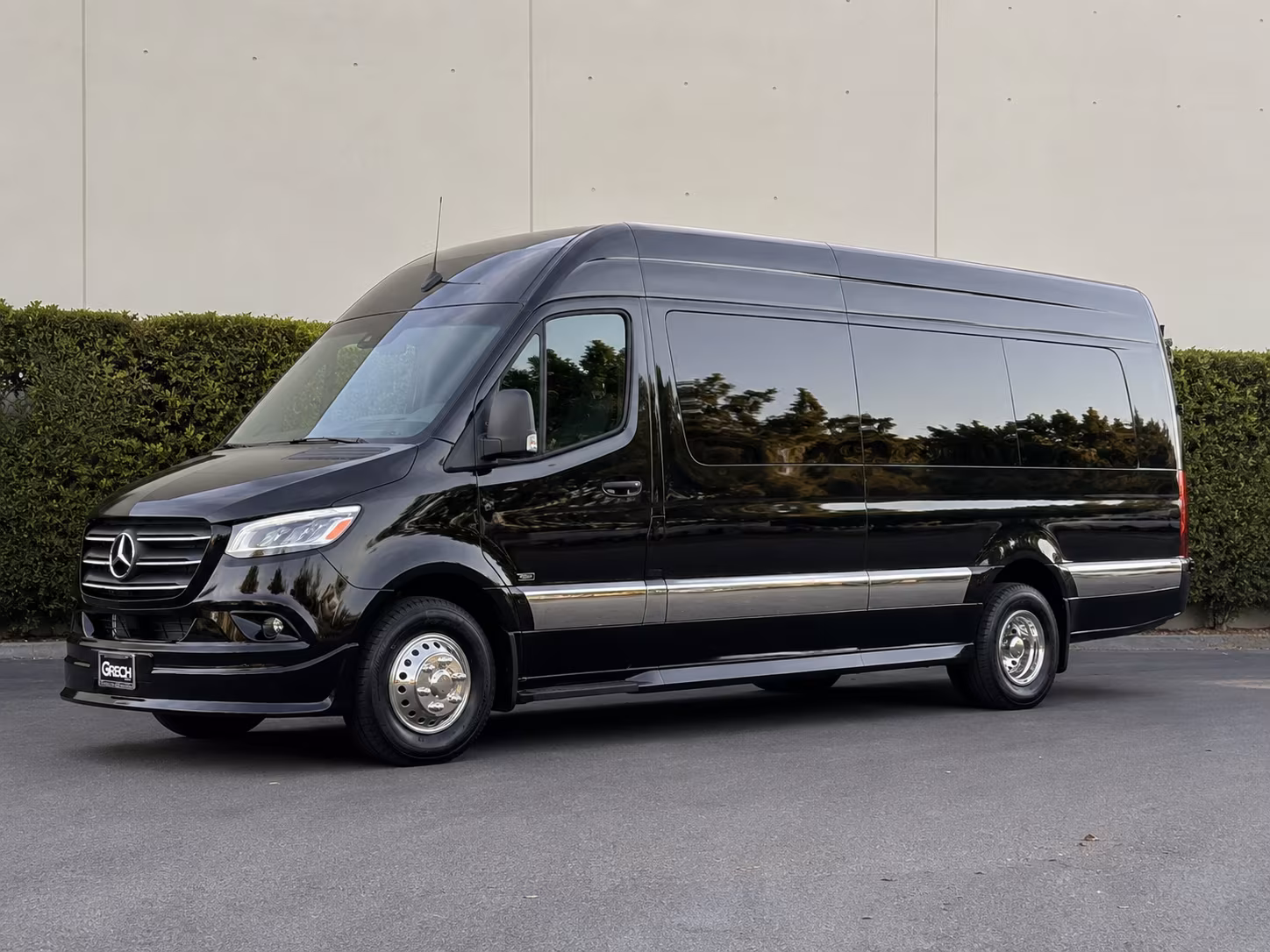 Edison School Event Transportation party bus exterior