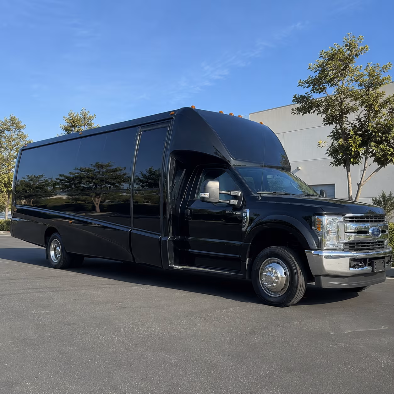 Edison Sporting Event Transportation party bus exterior
