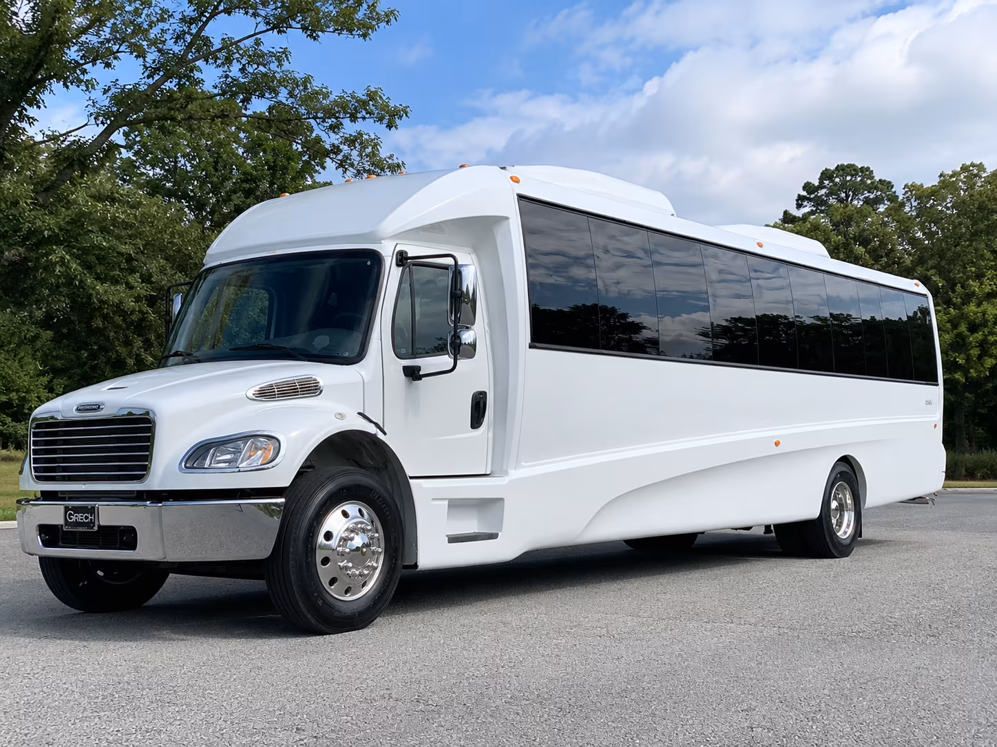 Edison Wedding Transportation party bus exterior