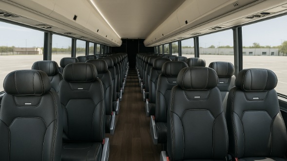 Interior of Charter Bus Company Edison's 28 Passenger Minibus in Edison