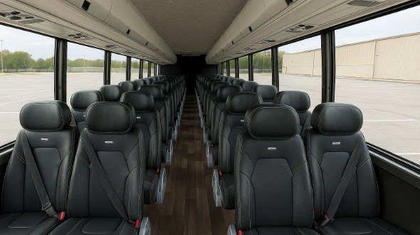 Interior of Charter Bus Company Edison's 30 Passenger Minibus in Edison