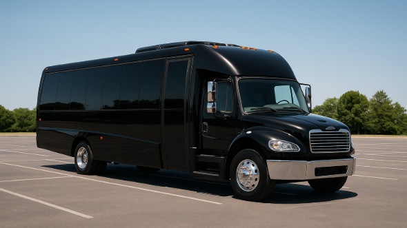 Exterior of Charter Bus Company Piscataway's 30 Passenger Party Bus in Piscataway