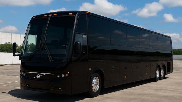 Exterior of Charter Bus Company Edison's 40 Passenger Charter Bus in Edison