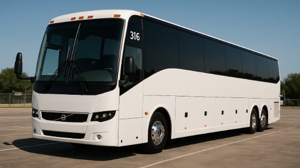 Exterior of Charter Bus Company Edison's 45 Passenger Charter Bus in Edison