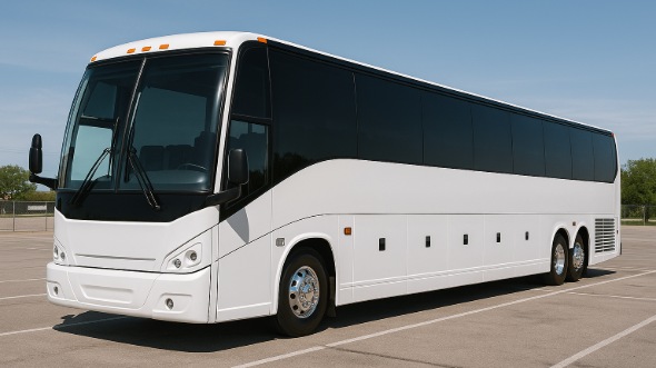 Exterior of Charter Bus Company Edison's 48 Passenger Charter Bus in Edison
