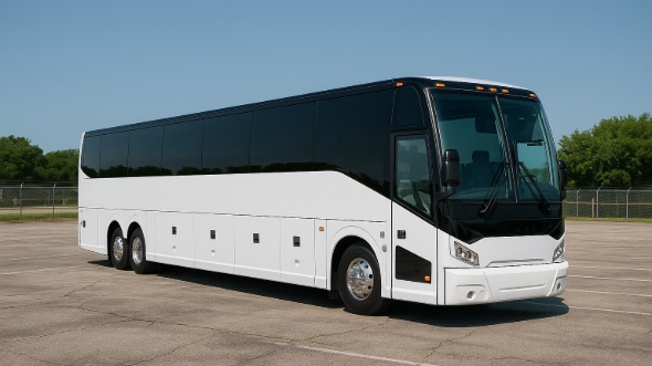 Exterior of Charter Bus Company Edison's 51 Passenger Charter Bus in Edison