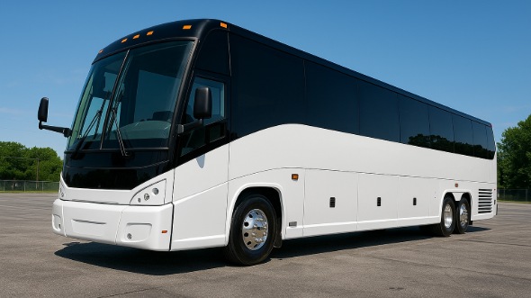Exterior of Charter Bus Company Edison's ADA Charter Bus in Edison